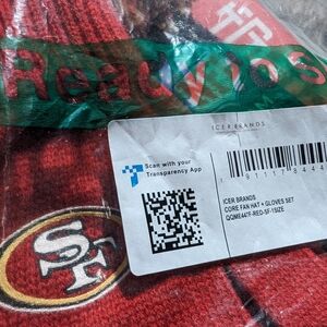 San Francisco 49ers Beanie & gloves,